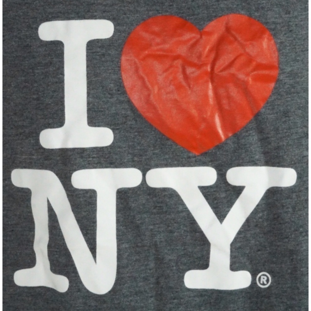 I Love New York T Shirt Gray M - Picture 3 of 8